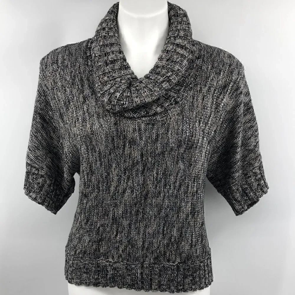 International Concepts black gold cowl neck sweater